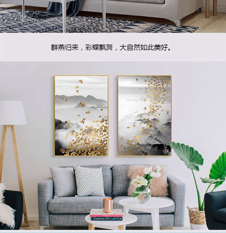 現(xiàn)代客廳沙發(fā)背景墻臥室裝飾畫 玄關掛畫 壁畫晶 瓷畫 純手繪油畫 相逢