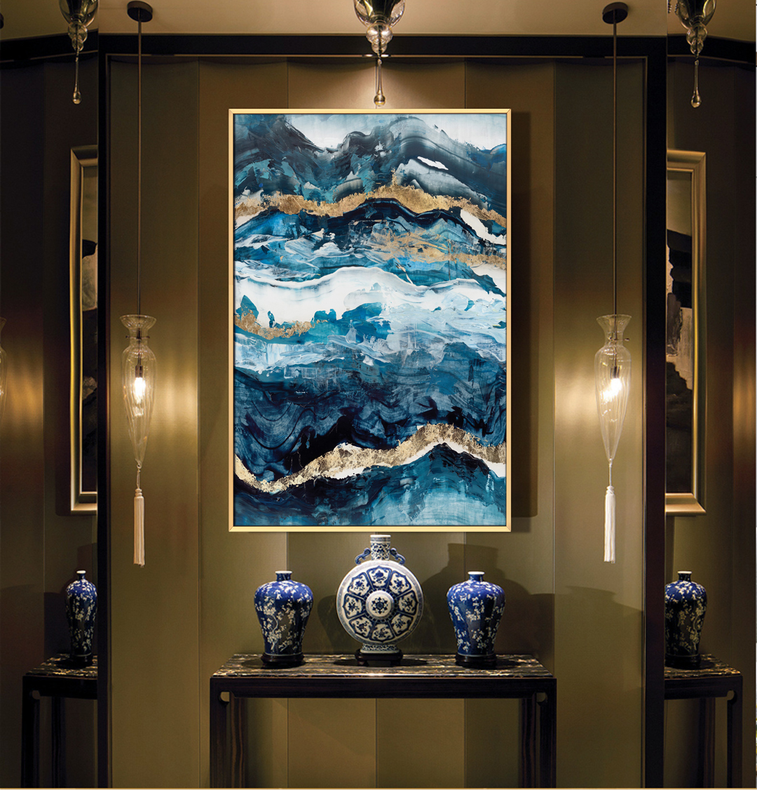 現(xiàn)代簡約客廳裝飾畫 臥室餐廳掛畫 書房畫晶瓷畫 單拼