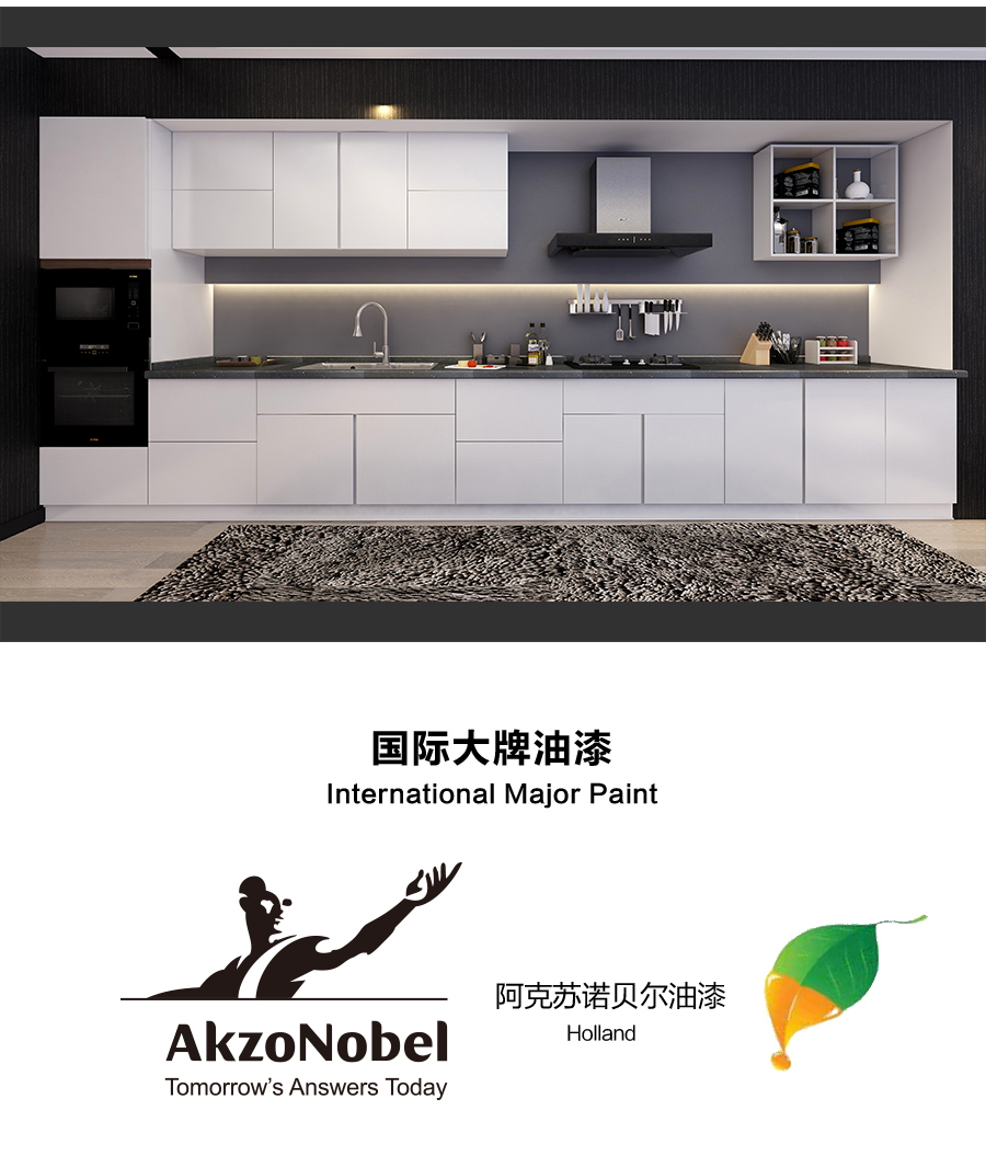 星空梵高定制櫥柜 現(xiàn)代簡約整體定制櫥柜 石英石臺面定制櫥柜 雙飾面-顆粒烤漆010定制櫥柜